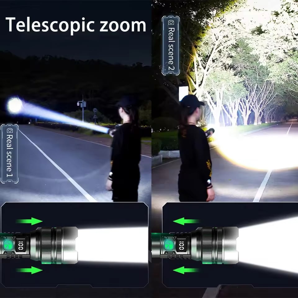 Ledsen™ AdjustableFlashlight: Ultrabright Wiederaufladbare Taschenlampe Mit Einstellbarem Strahl