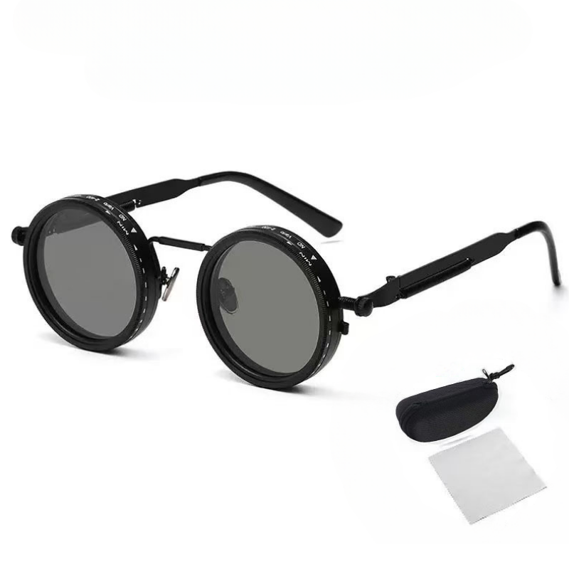 AdjustableSunglass: Hell Zu Schwaches Licht Verstellbare Dimm-Sonnenbrille Mit Etui