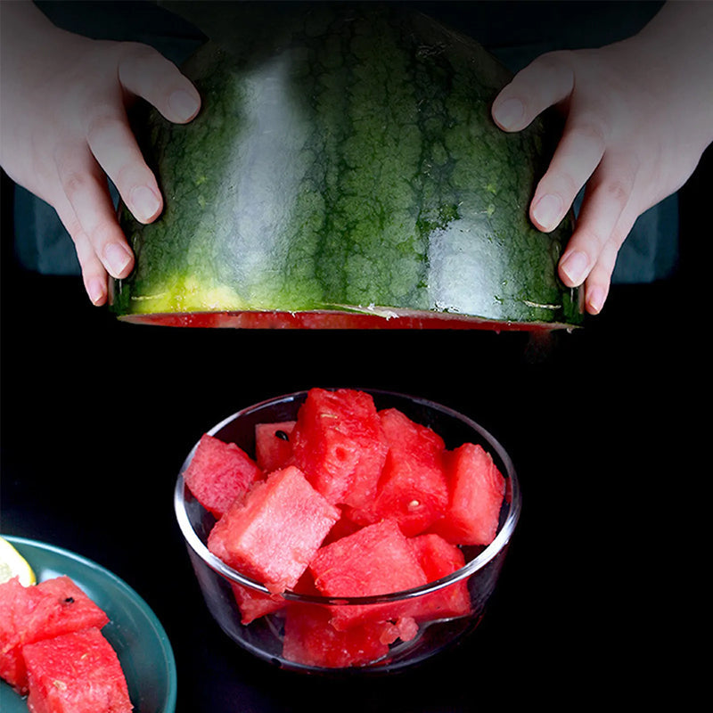 Globetrek° FruitCutter: 2-in-1-Multifunktions-Fruchtgabel Und -Schneider