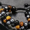 Jewelance™  ProtectionBracelet 1+1 GRATIS: Doppellagig Tigerauge Schutz Armband