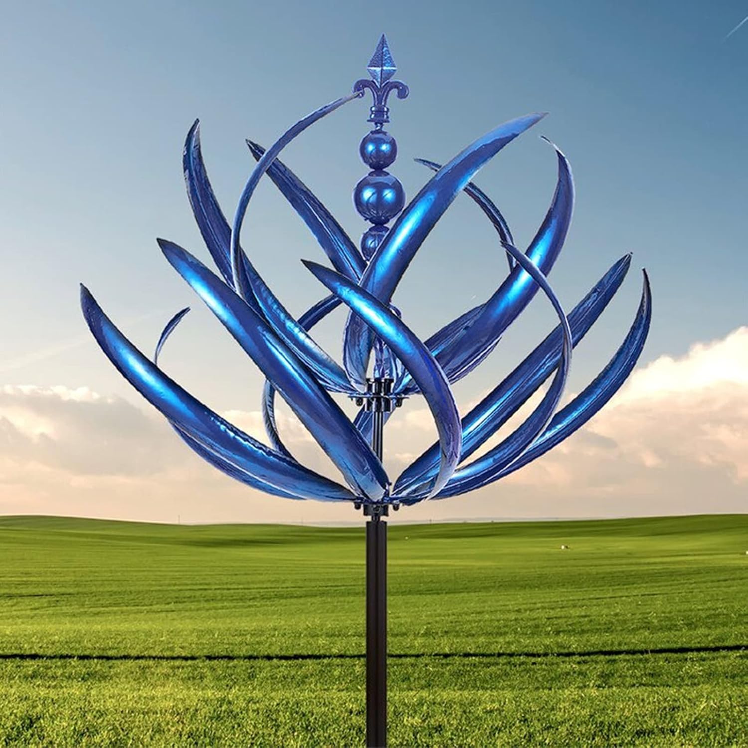 MetalTwist – Garten Windspiel Aus Metall Mit Drehdesign