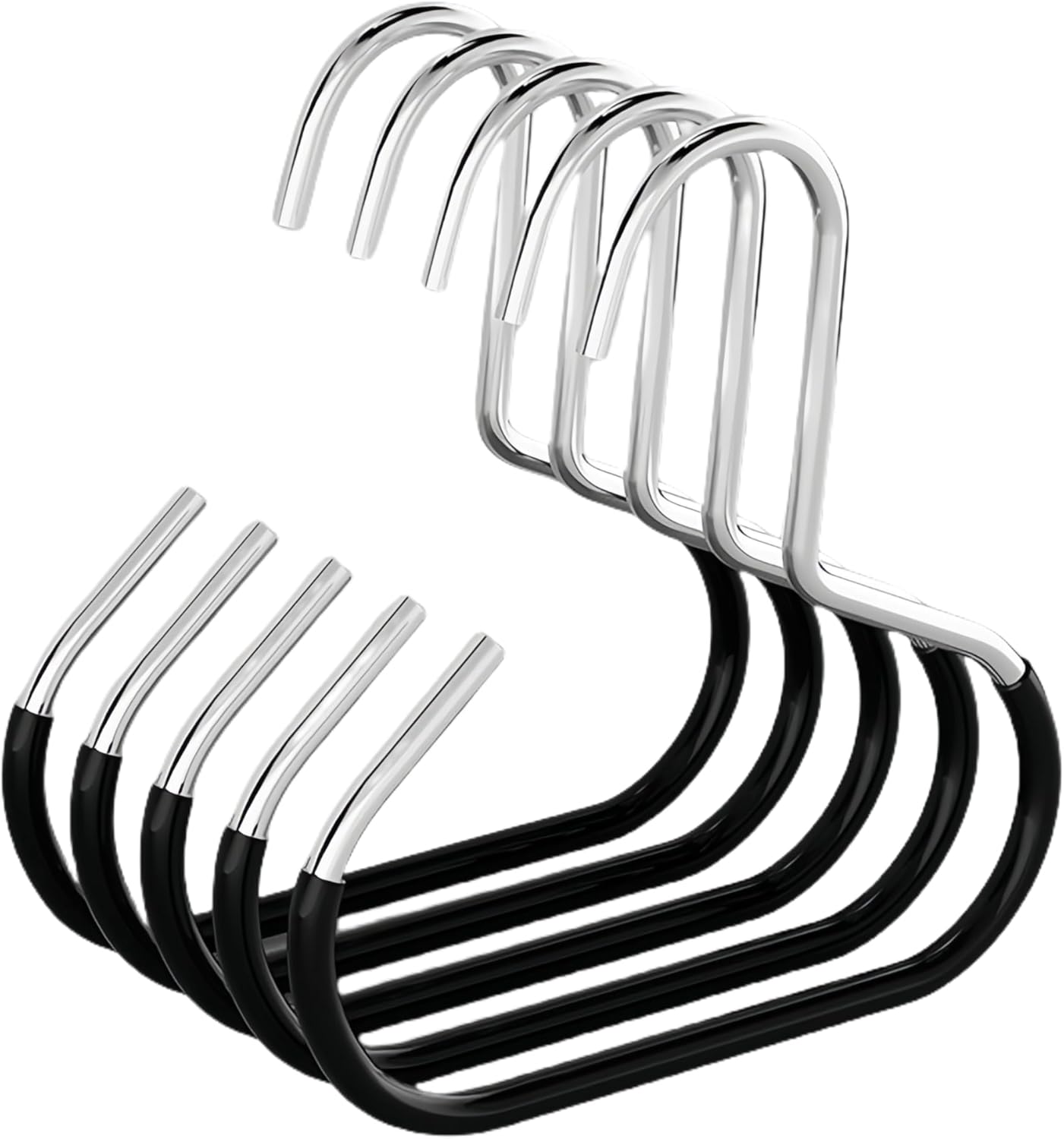 GlideHold® ClosetRing 10+10 GRATIS: Offener Ring Platzsparer Schrank Kleiderbügel