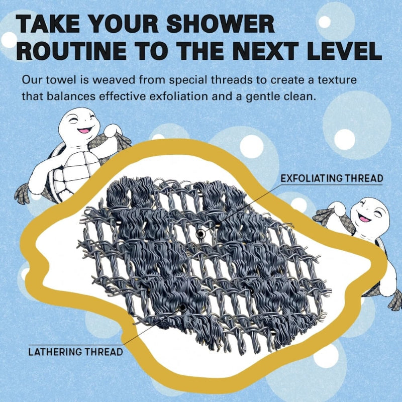 ScrubTowel 1+1 GRATIS - Peeling Dusche Schrubben Handtuch