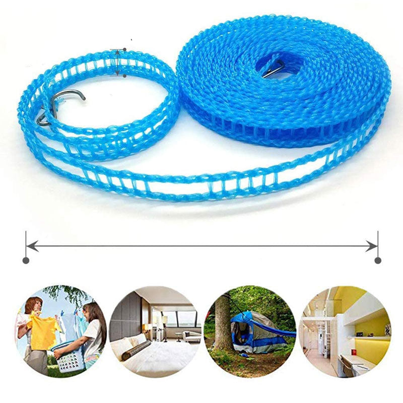 GlideHold® HangingLine: 5M Hängende Leine Zum Trocknen Von Kleidung