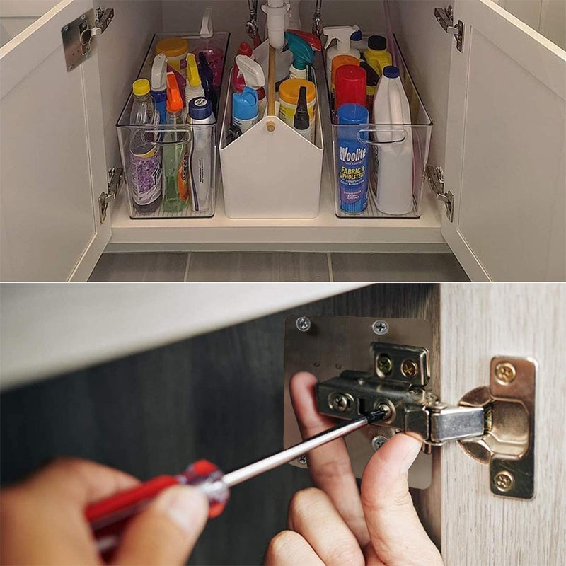 HingePlate 1+1 GRATIS: DIY-Möbel-Scharniere Reparatur-Seitenplatte