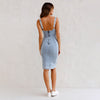 Icone™ DenimDress: Denim-Kleid Mit Schlitz Und Verstellbaren Trägern