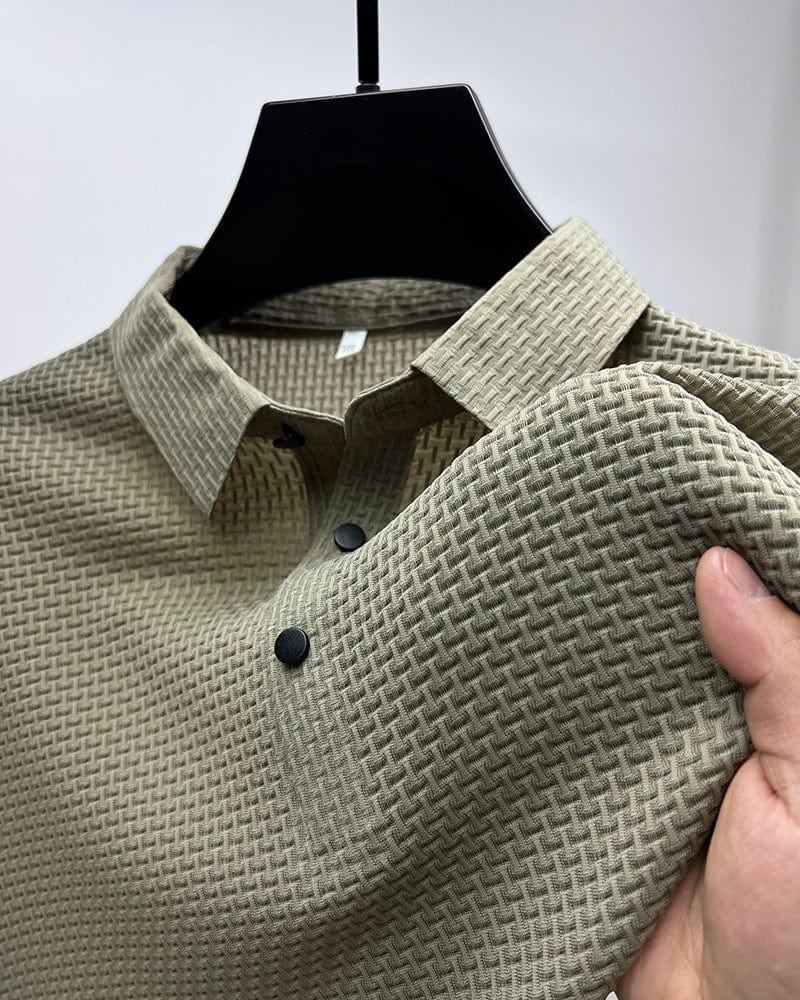 Icone™ BreathableShirt 1+1 GRATIS: Stilvolles, Atmungsaktives Herren-Kurzarmhemd