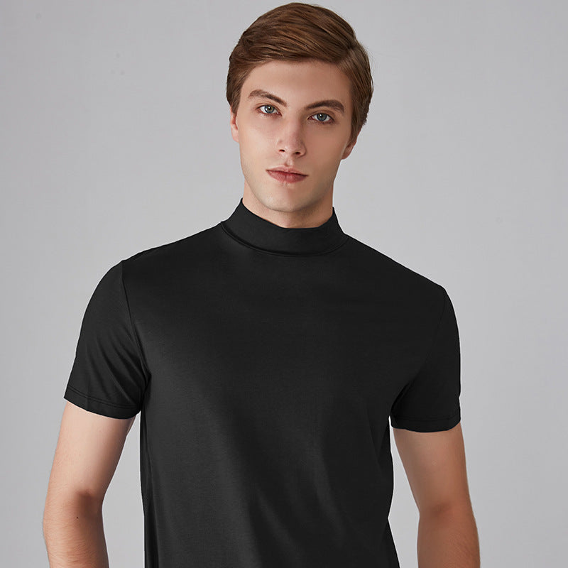 Icone™ FitShirt 1+1 GRATIS: Herren Schmal Geschnitten Hoch Neck Lässig Hemd