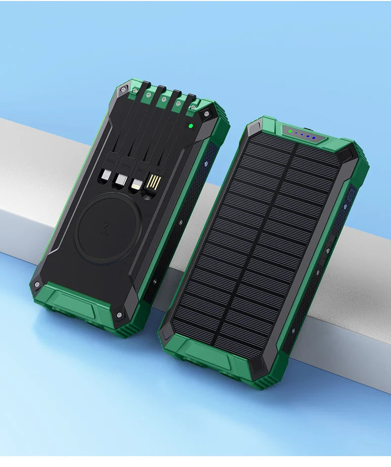 PowerBank - Tragbar Solar Drahtlos Strom Bank