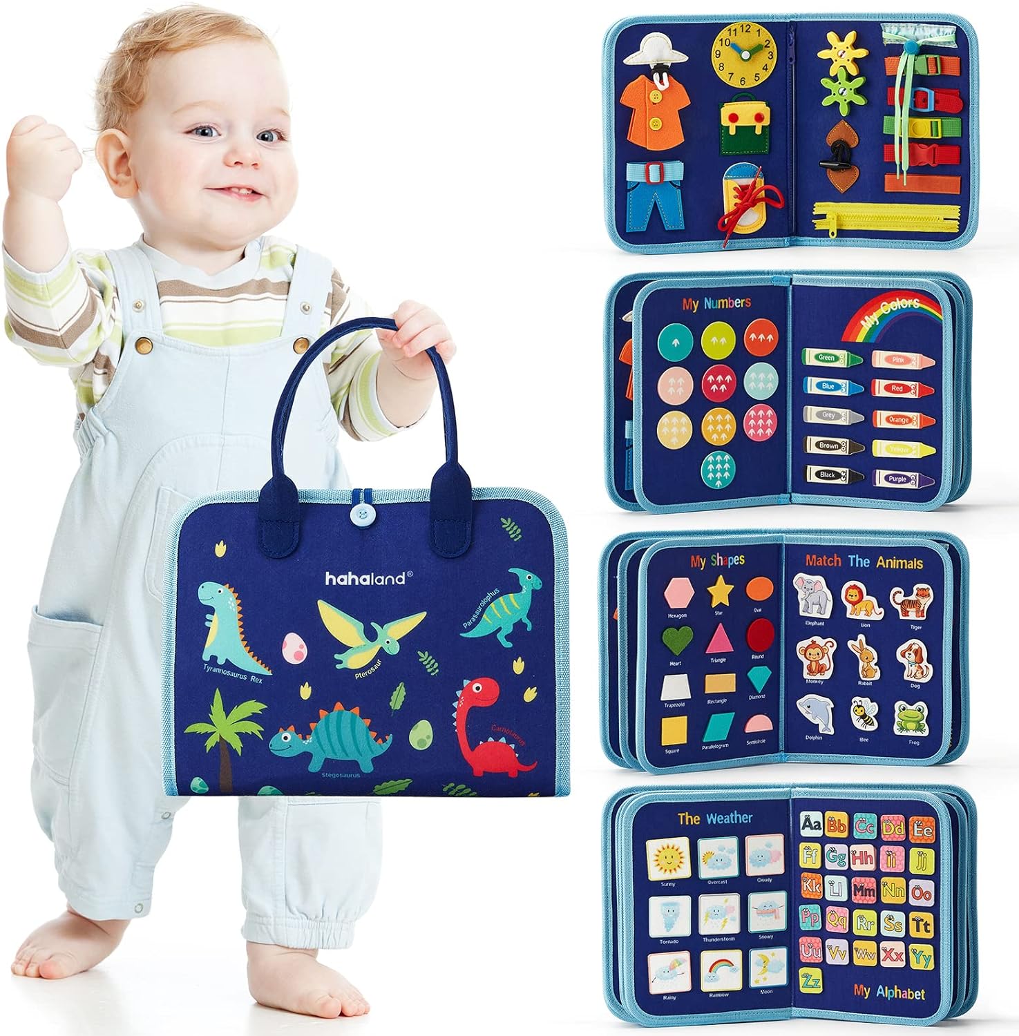 Kletshuts™ BusyBoard: Sinnlich Feinmotorik Fähigkeiten Montessori Pädagogisch Beschäftigungsbrett