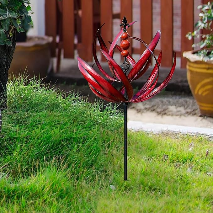 MetalTwist – Garten Windspiel Aus Metall Mit Drehdesign