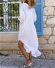 Icone™ ShirtDress: Fließendes Hemd Seitlicher Schlitz Kleid