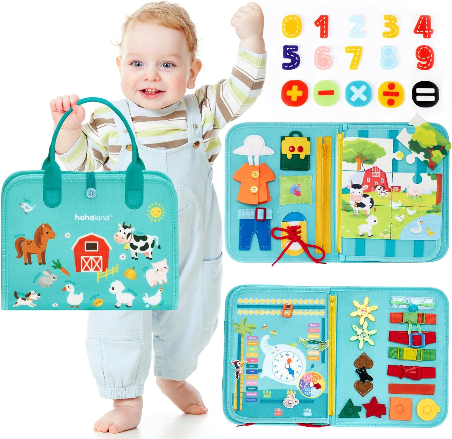 Kletshuts™ BusyBoard: Sinnlich Feinmotorik Fähigkeiten Montessori Pädagogisch Beschäftigungsbrett