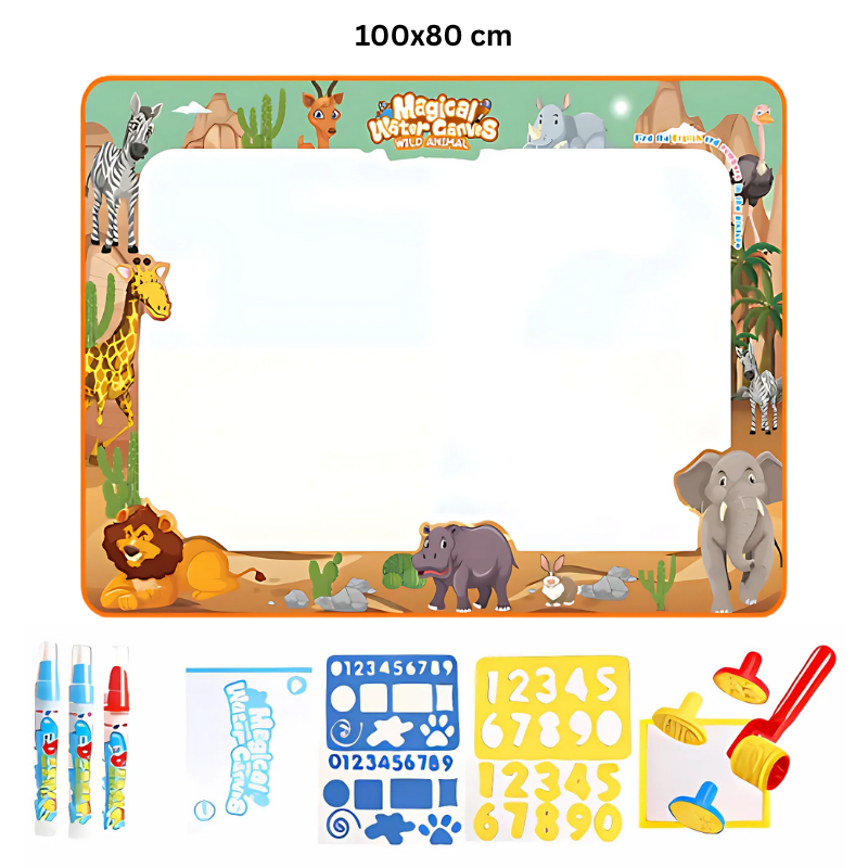 Kletshuts™ WaterCanvas: Wiederverwendbares Wasser-Doodle-Canvas-Set Für Kinder