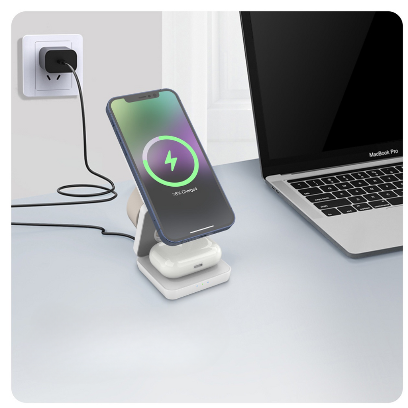Holder360° MultiCharger: Multifunktions Faltbare Magnetische Lade Ständer