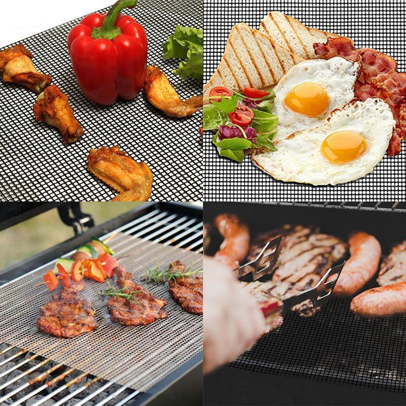 Globetrek° GrillNet: Wiederverwendbares, Hitzebeständiges, Antihaftbeschichtetes BBQ-Grillnetz