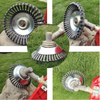 CutterHead: Hochleistungs Stahldraht Unkraut Schneider 20cm Bürstenkopf-Set