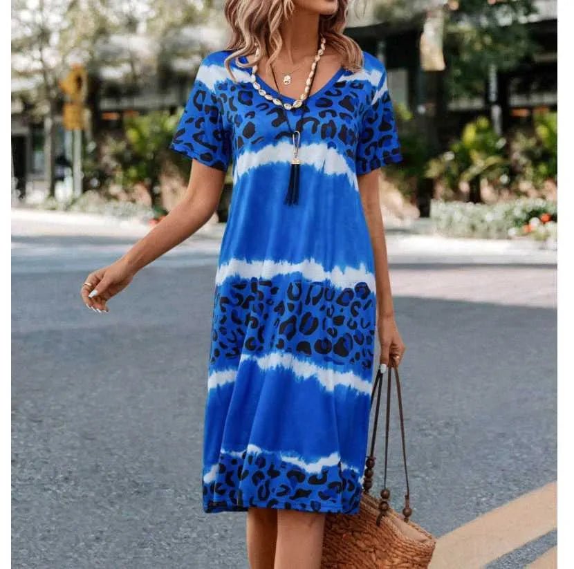 Icone™ LeopardDress: Damen Leopard Print Kleid