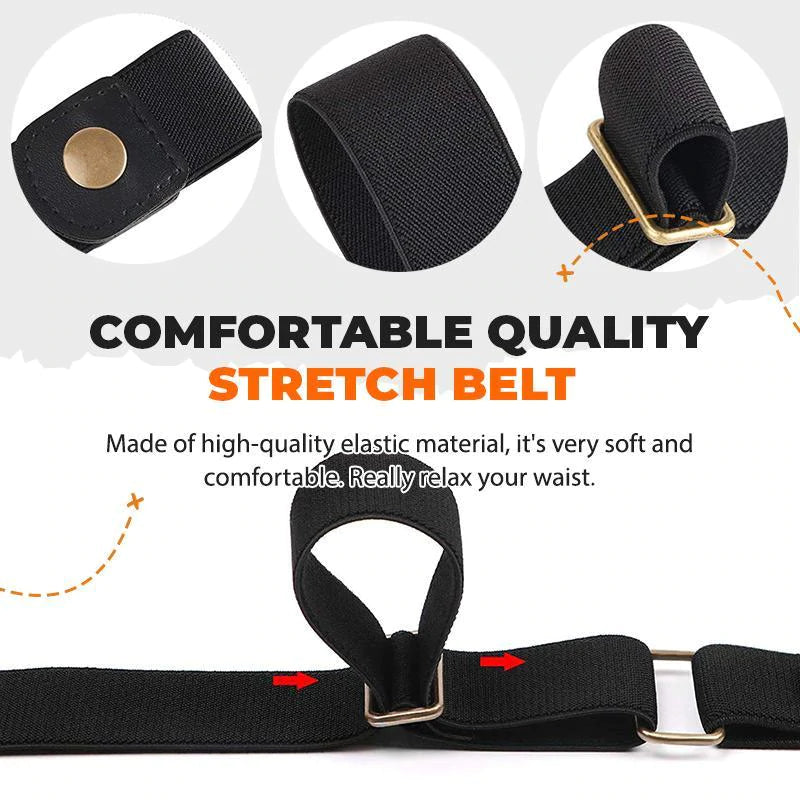 Icone™ ElasticBelt 1+1 GRATIS: Schnallenfrei Unsichtbar Elastisch Taillen Gürtel