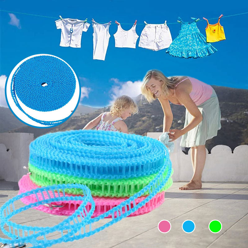 GlideHold® HangingLine: 5M Hängende Leine Zum Trocknen Von Kleidung