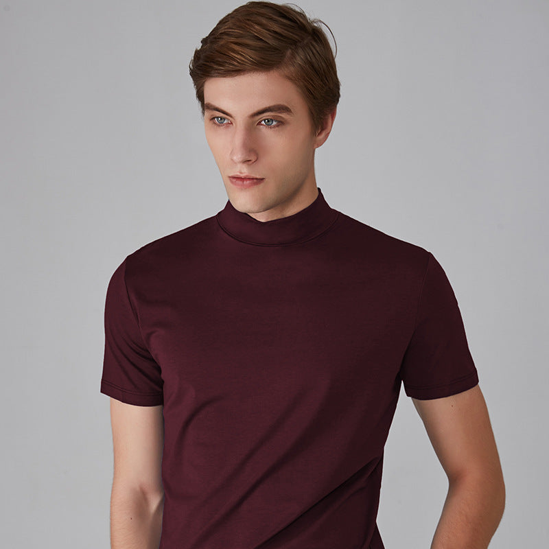Icone™ FitShirt 1+1 GRATIS: Herren Schmal Geschnitten Hoch Neck Lässig Hemd