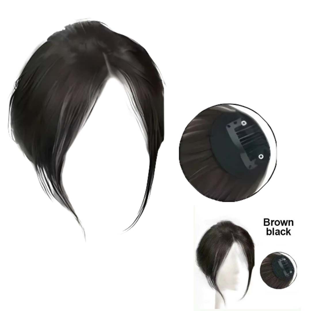 Rose® HairBangs 1+1 GRATIS: Teilweise Haar Pony Vordere Haarteil-Clip