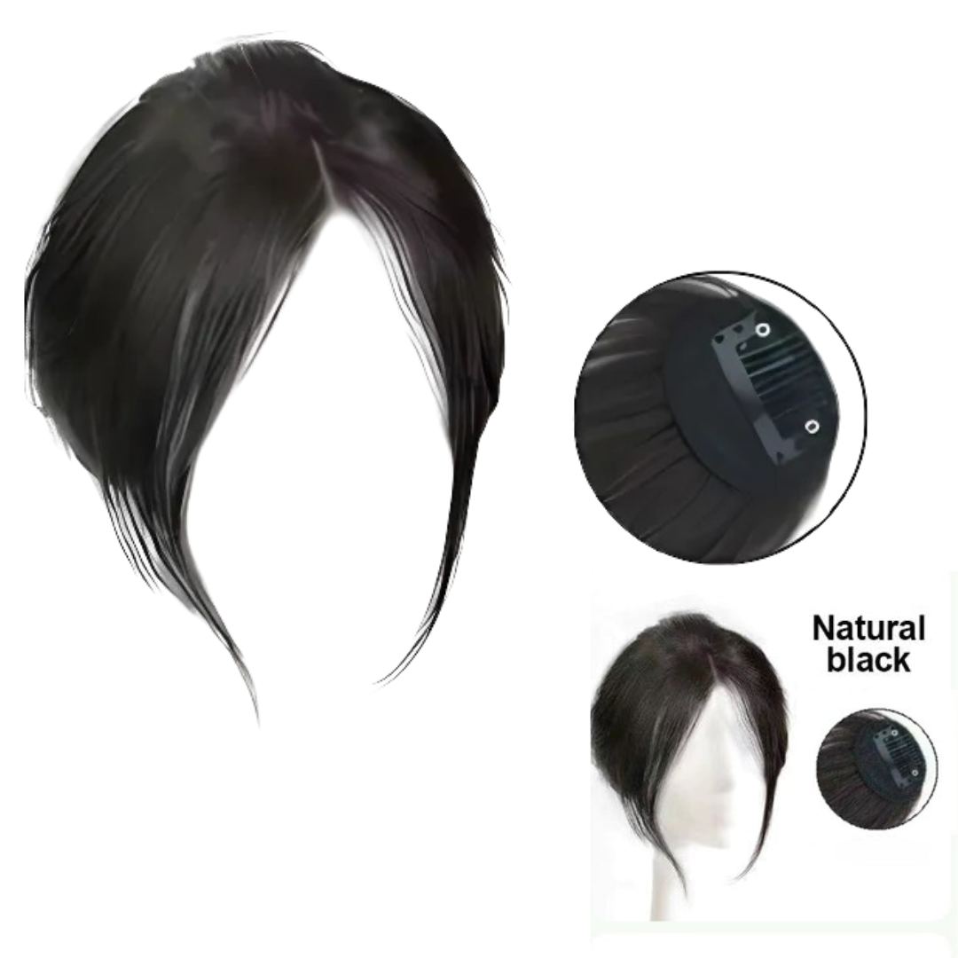 Rose® HairBangs 1+1 GRATIS: Teilweise Haar Pony Vordere Haarteil-Clip