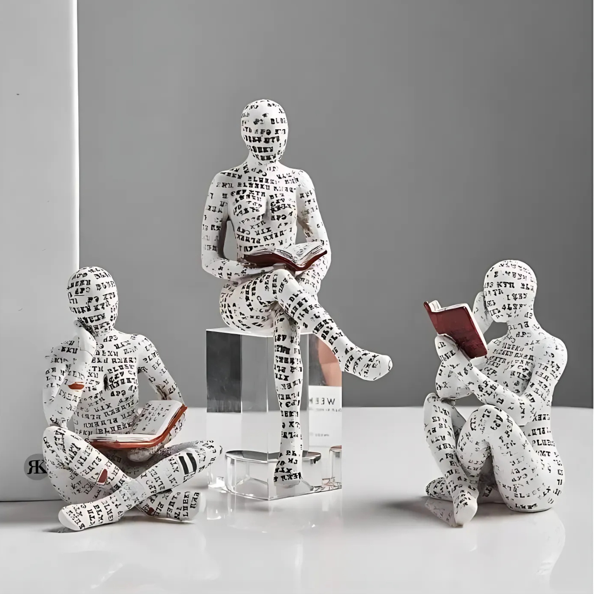 ReaderDecor 1+1 GRATIS: Lesung Figur Dekor Für Schreibtisch Und Regal Anzeige