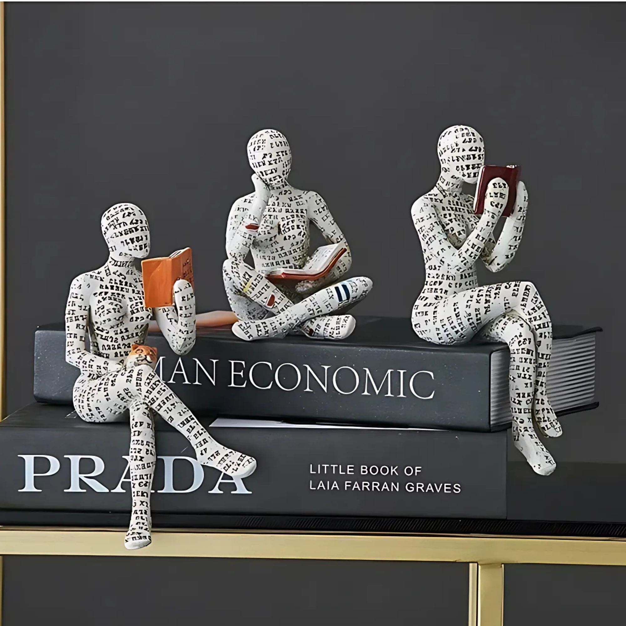 ReaderDecor 1+1 GRATIS: Lesung Figur Dekor Für Schreibtisch Und Regal Anzeige