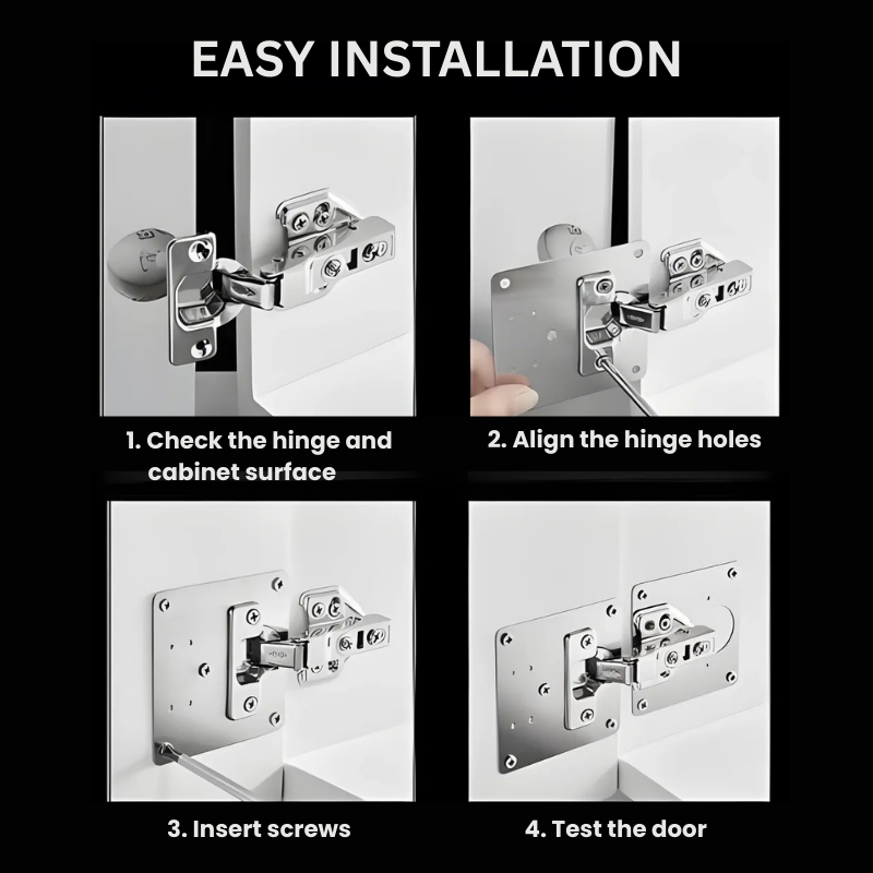 HingePlate 1+1 GRATIS: DIY-Möbel-Scharniere Reparatur-Seitenplatte