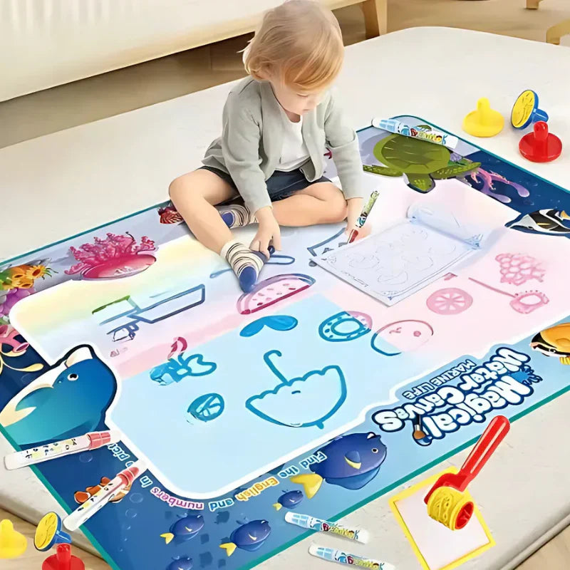 Kletshuts™ WaterCanvas: Wiederverwendbares Wasser-Doodle-Canvas-Set Für Kinder