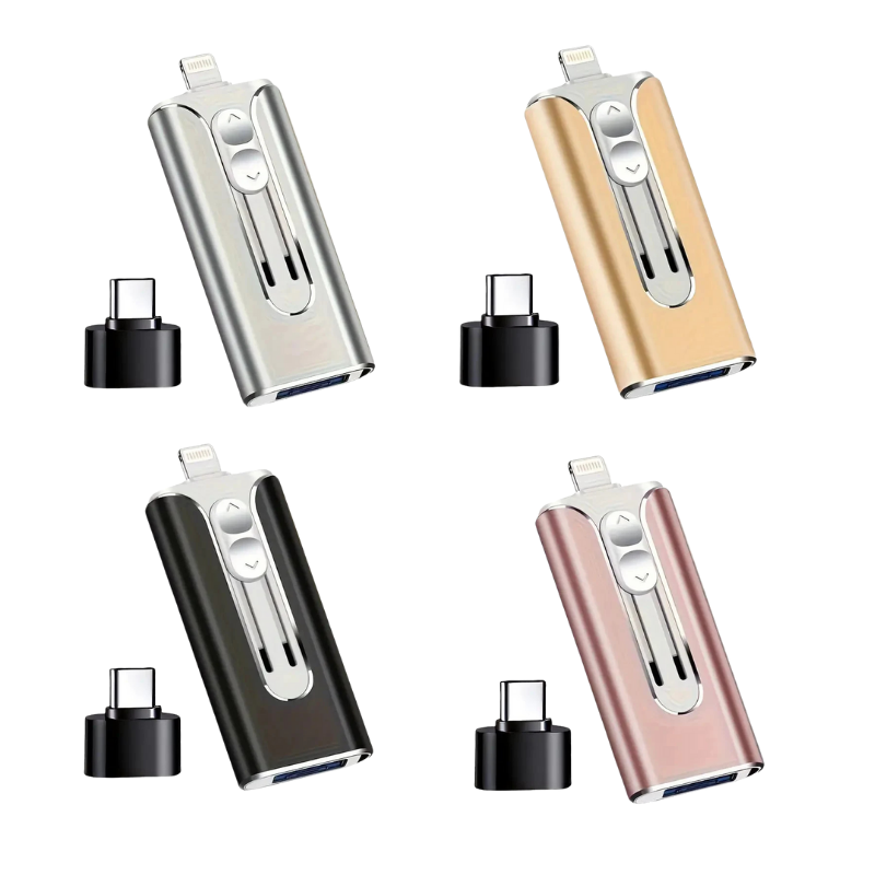 USBDrive - Kompakter Und Langlebiger Multi‑Gerät 4‑In‑1 USB‑Stick