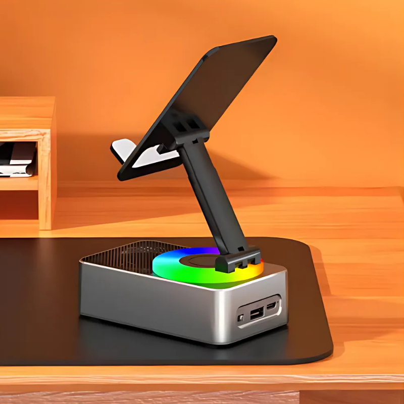Holder360° PowerSpeaker: 3-In-1 Telefonhalter Bluetooth-Lautsprecher Und Tragbare Powerbank