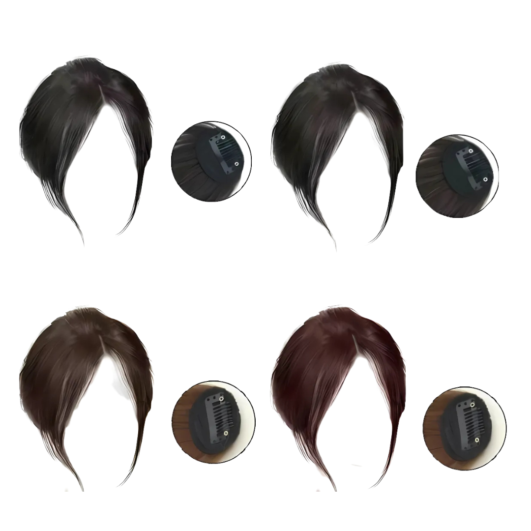 Rose® HairBangs 1+1 GRATIS: Teilweise Haar Pony Vordere Haarteil-Clip