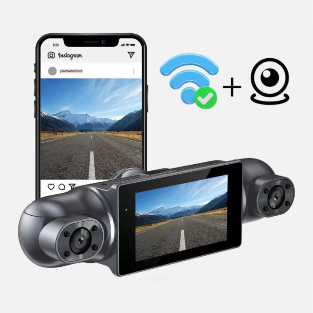 CarRecorder - Hohe Auflösung 4 Kamerawinkel WLAN-Auto Recorder