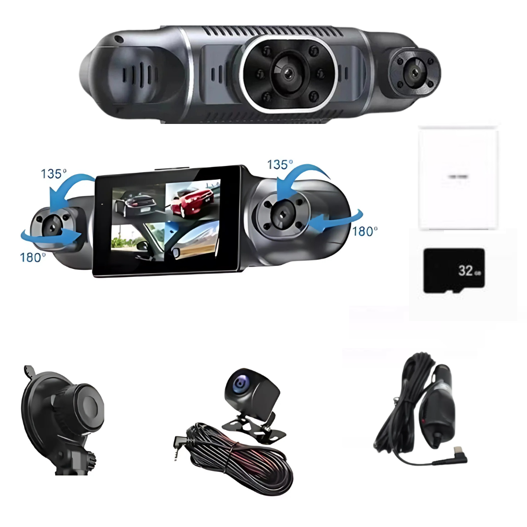 CarRecorder - Hohe Auflösung 4 Kamerawinkel WLAN-Auto Recorder