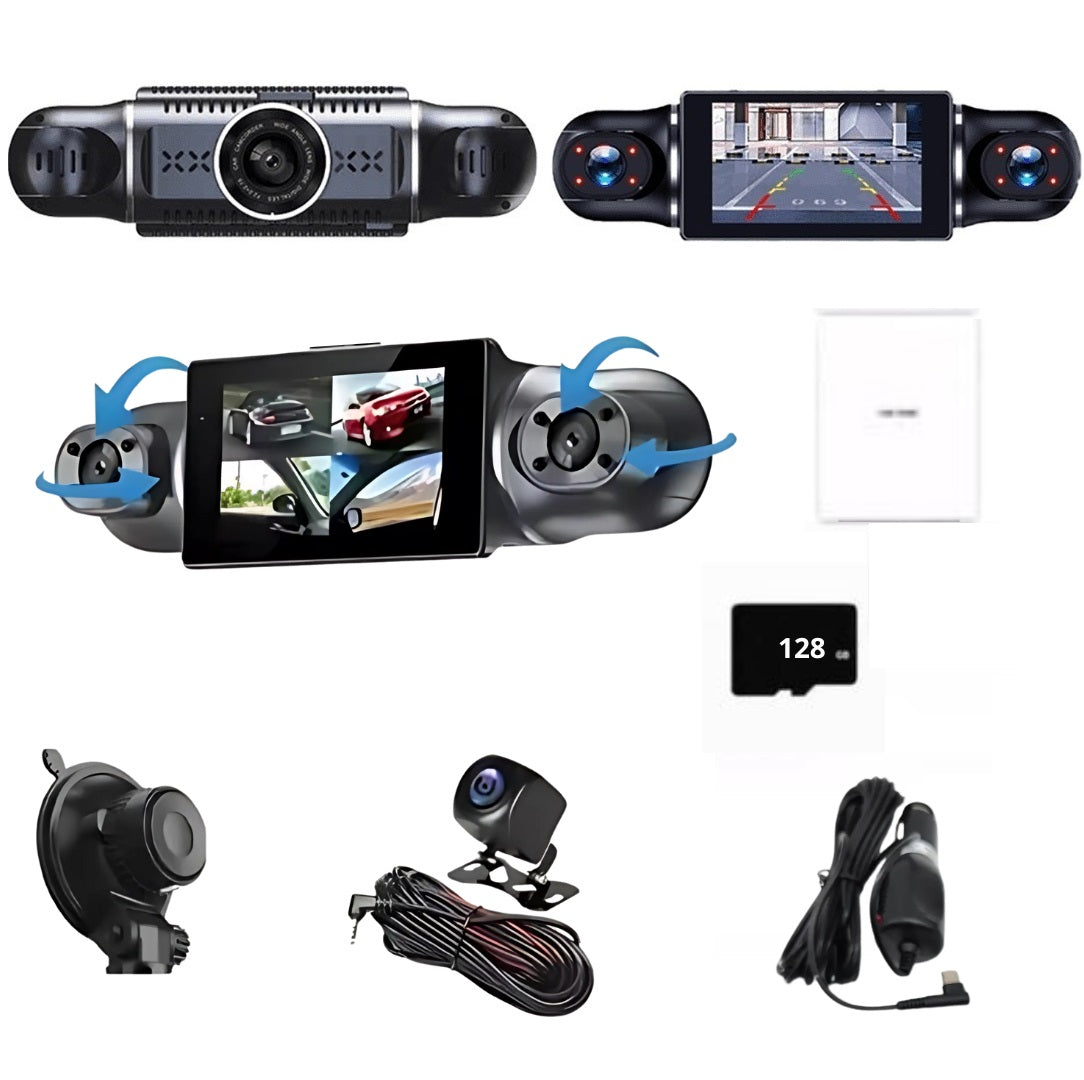 CarRecorder - Hohe Auflösung 4 Kamerawinkel WLAN-Auto Recorder