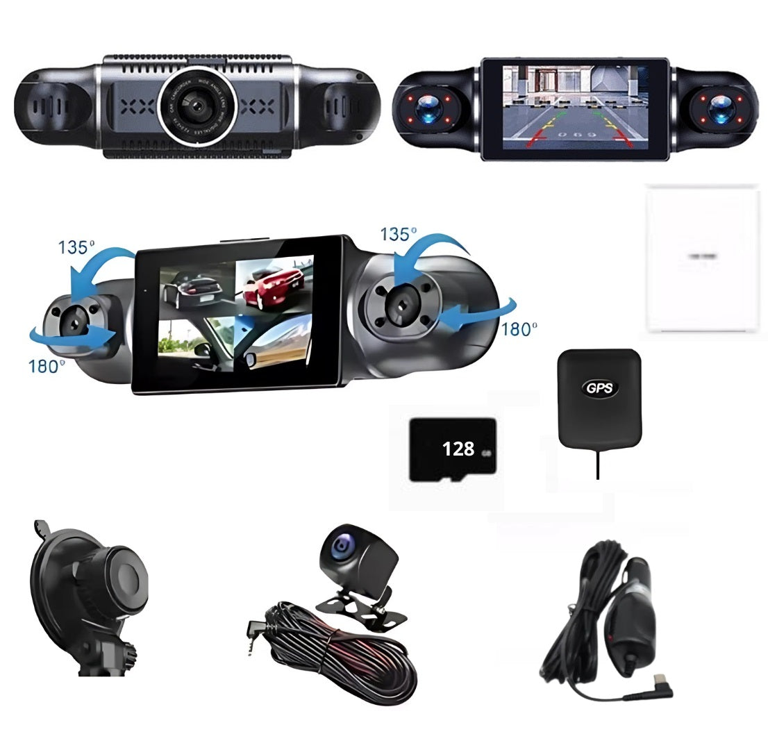 CarRecorder - Hohe Auflösung 4 Kamerawinkel WLAN-Auto Recorder