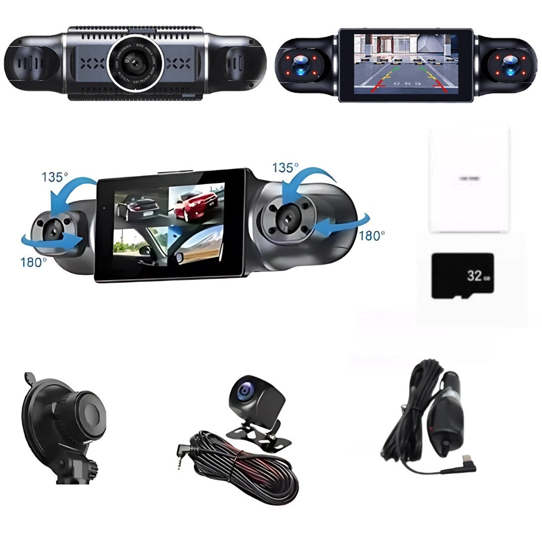 CarRecorder - Hohe Auflösung 4 Kamerawinkel WLAN-Auto Recorder
