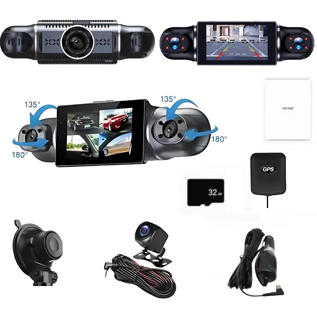 CarRecorder - Hohe Auflösung 4 Kamerawinkel WLAN-Auto Recorder