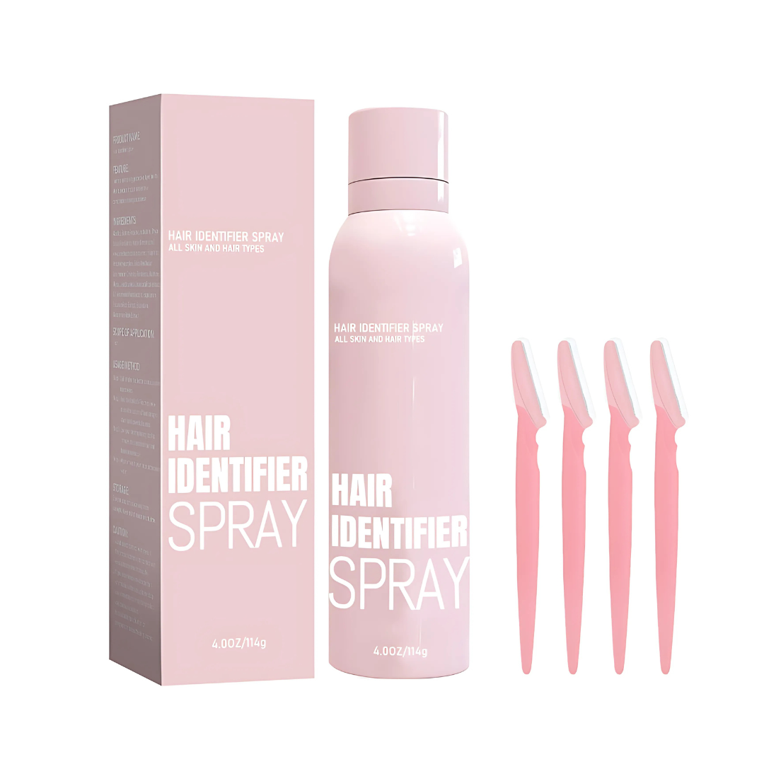 HairIdentifier 1+1 GRATIS: Einfach Zu Verwenden Gesichtshaar-Identifikator Spray Mit Rasiermessern
