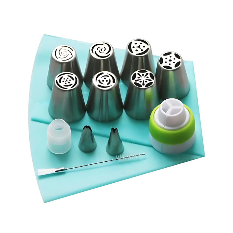 Globetrek° PipingTip: Edelstahl Kuchen Und Gebäck Dekorieren Spritz Tipp-Set
