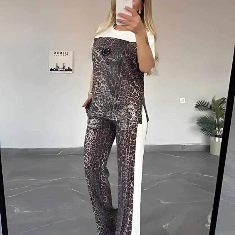 Icone™ LeopardOutfit: Ganztägiger Tragekomfort Mit 2-Teiligem Leoparden Outfit-Set