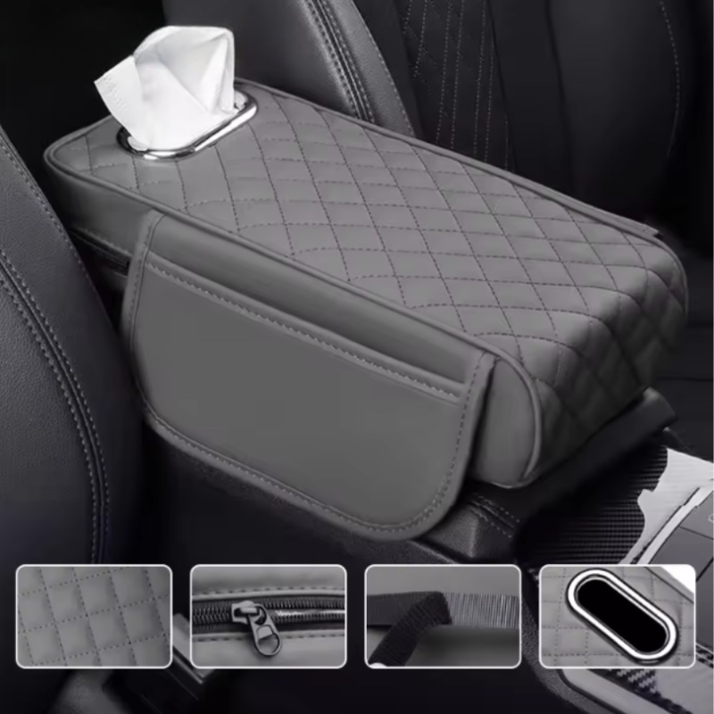 ArmrestCover: Universal Auto Armlehne Abdeckung Unterstützung Mit Ablage Taschen