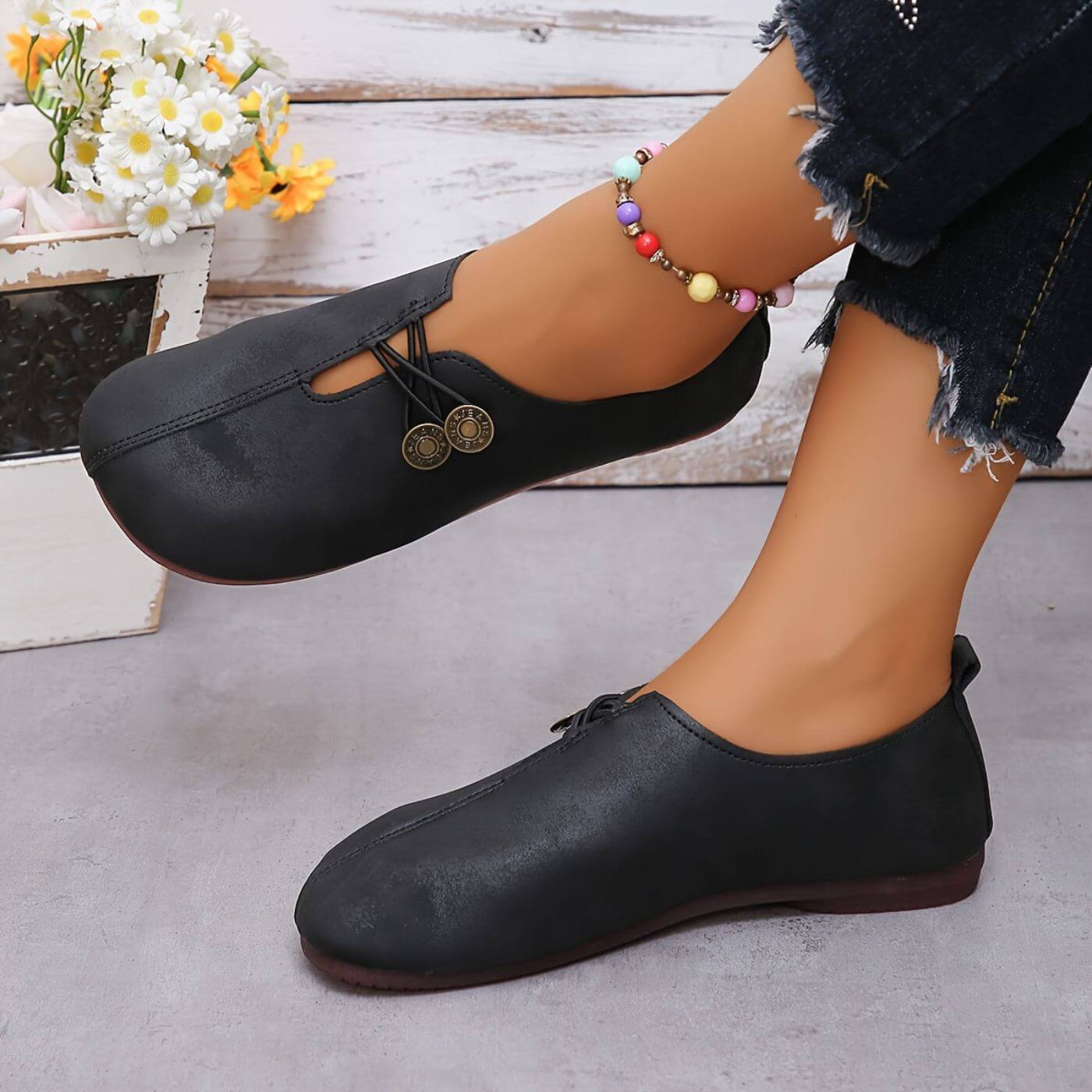 Happy™ CozyStep: Flexible Passform Runde Zehenpartie Hineinschlüpfen Bequeme Schuhe