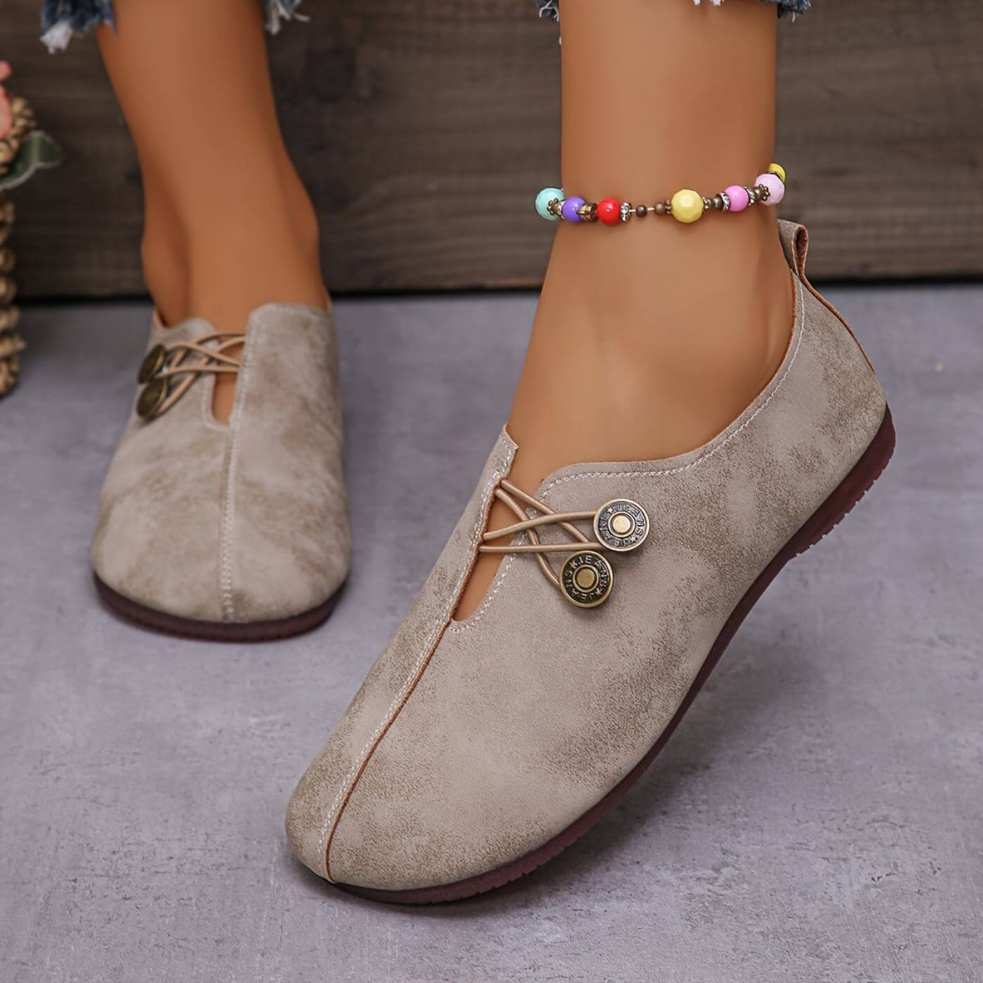Happy™ CozyStep: Flexible Passform Runde Zehenpartie Hineinschlüpfen Bequeme Schuhe