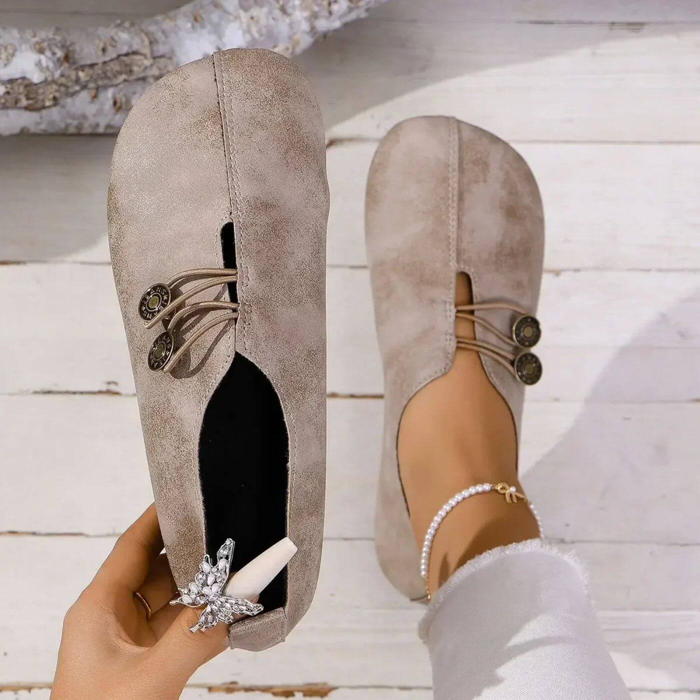 Happy™ CozyStep: Flexible Passform Runde Zehenpartie Hineinschlüpfen Bequeme Schuhe