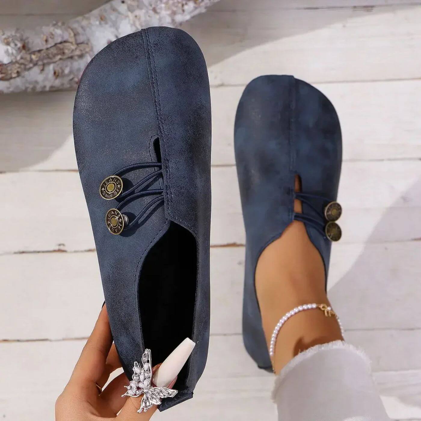 Happy™ CozyStep: Flexible Passform Runde Zehenpartie Hineinschlüpfen Bequeme Schuhe