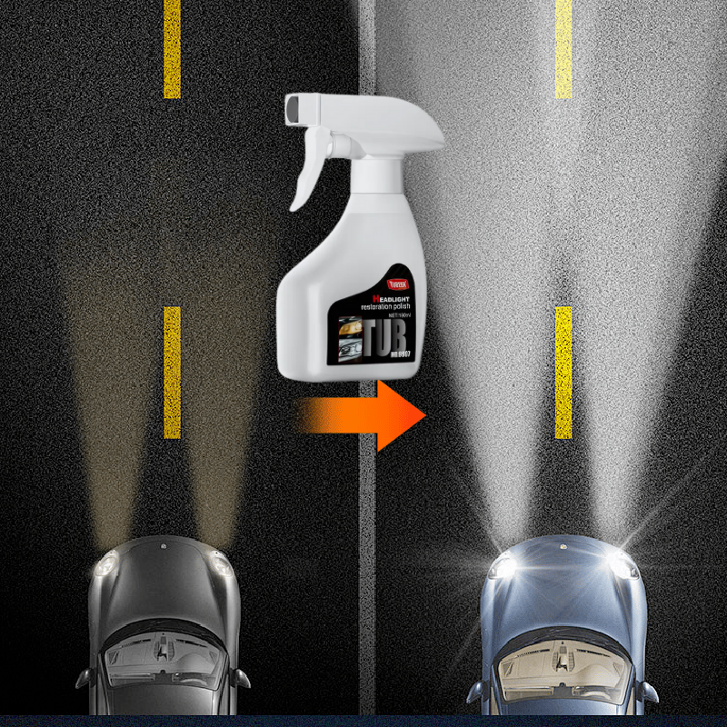 HeadlightSpray 1+1 GRATIS: Einfach Zu Verwenden Autoscheinwerfer Reinigung Spray-Set