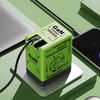DualCharger: Schnellladung Doppelt Einziehbares Kabel Reiseladegerät
